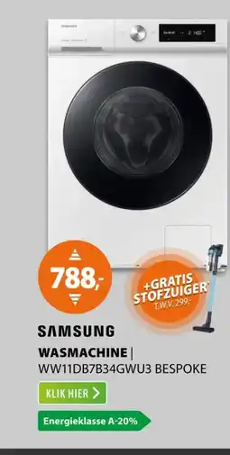 Expert Samsung BESPOKE SuperSpeed 7000-serie WW11DB7B34GW aanbieding