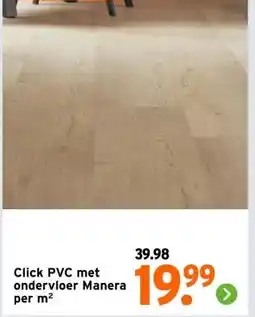 GAMMA Click PVC met ondervloer Manera aanbieding