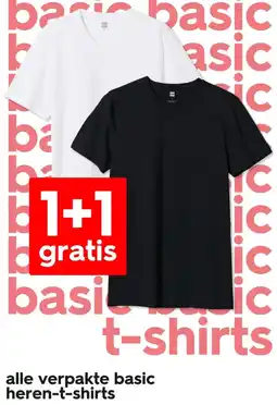 HEMA Alle verpakte basic heren-t-shirts aanbieding