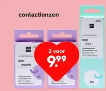 HEMA Contactlenzen aanbieding