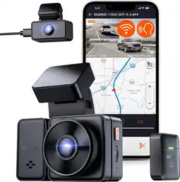 Bol.com Vantrue E2 Dual 2K QuadHD Wifi GPS dashcam voor auto aanbieding