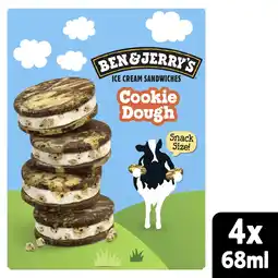Albert Heijn Ben & Jerry's Cookie dough sandwich aanbieding
