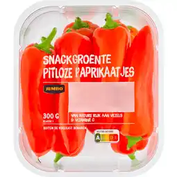 Jumbo Jumbo Snackgroente Pitloze Paprikaatjes 300 g aanbieding