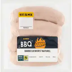 Jumbo Jumbo Barbecueworst Naturel 320 g aanbieding