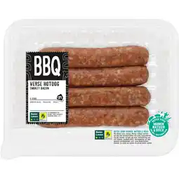 Albert Heijn AH BBQ hotdog smokey bacon aanbieding
