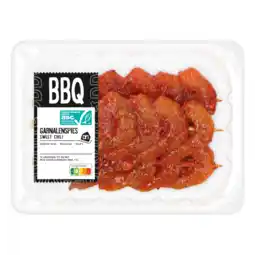 Albert Heijn AH BBQ garnalenspies sweet chili aanbieding