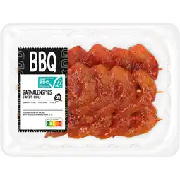 Albert Heijn AH BBQ garnalenspies sweet chili aanbieding