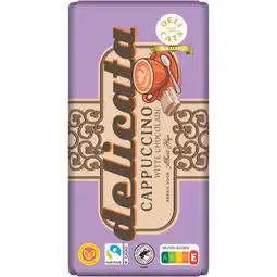 Albert Heijn Delicata Reep cappuccino witte chocolade aanbieding