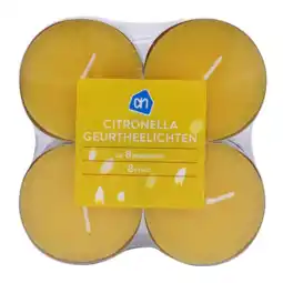 Albert Heijn AH Citronella geurtheelichten 8 uur aanbieding