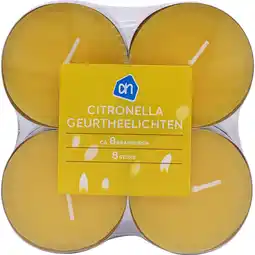 Albert Heijn AH Citronella geurtheelichten 8 uur aanbieding