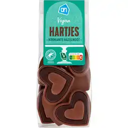 Albert Heijn AH Vegan hartjes krokante hazelnoot aanbieding