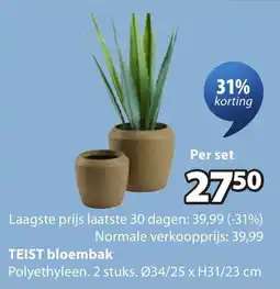 Jysk Teist bloembak aanbieding