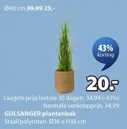 Jysk Gulsanger plantenbak aanbieding