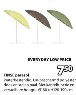 Jysk Finse parasol aanbieding