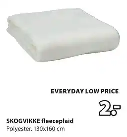 Jysk Skogvikke fleeceplaid aanbieding