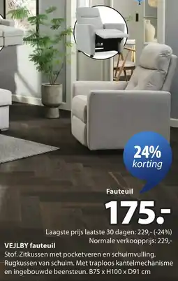 Jysk Vejlby fauteuil aanbieding