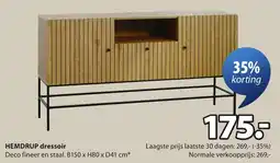 Jysk Hemdrup dressoir aanbieding