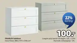Jysk Framlev ladekast aanbieding