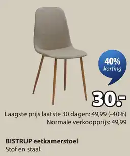 Jysk Bistrup eetkamerstoel aanbieding