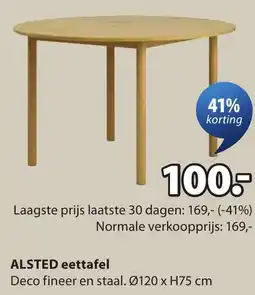 Jysk Alsted eettafel aanbieding