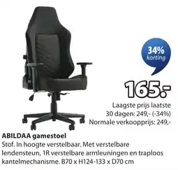 Jysk Abildaa gamestoel aanbieding