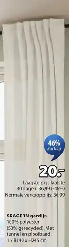 Jysk Skagern gordijn aanbieding
