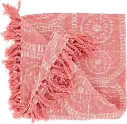 Intratuin Unique Living plaid Bruni roze 125 x 150 cm aanbieding