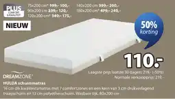 Jysk Hulda schuimmatras aanbieding