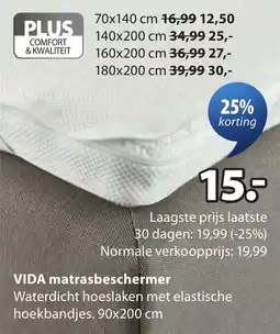 Jysk Vida matrasbeschermer aanbieding