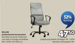 Jysk Billum professionele bureaustoel aanbieding