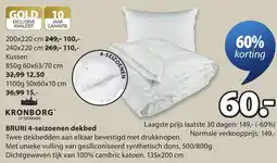 Jysk Bruri 4-seizoenen dekbed aanbieding