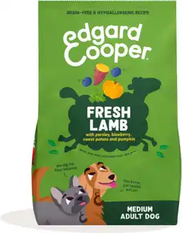 Intratuin Edgard & Cooper hondenvoer M adult lam 1 kg aanbieding