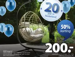 Jysk Bork hangstoel aanbieding