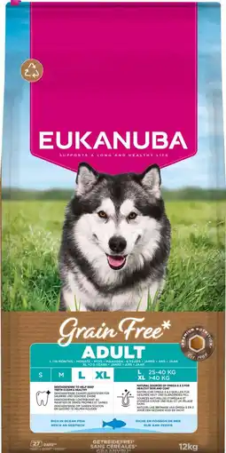 Intratuin Eukanuba hondenvoer L / XL adult oceaan vis 12 kg aanbieding