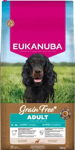 Intratuin Eukanuba hondenvoer adult wild 12 kg aanbieding