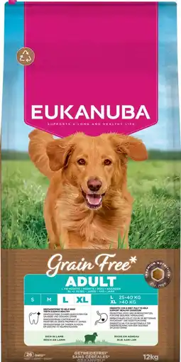 Intratuin Eukanuba hondenvoer L / XL adult lam 12 kg aanbieding