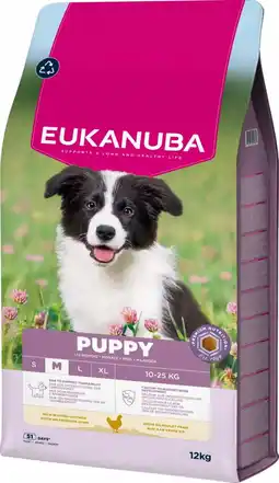 Intratuin Eukanuba hondenvoer M puppy kip 12 kg aanbieding