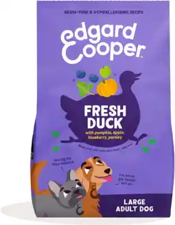 Intratuin Edgard & Cooper hondenvoer L adult eend 12 kg aanbieding