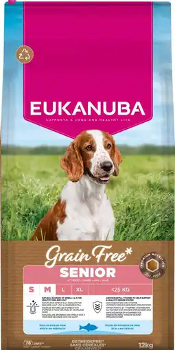 Intratuin Eukanuba hondenvoer S / M senior oceaan vis 12 kg aanbieding