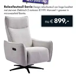 Woonsquare Relaxfauteuil Savio aanbieding