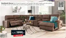 Woonsquare Hoekbank Denver aanbieding