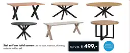 Woonsquare Stel zelf uw tafel samen aanbieding