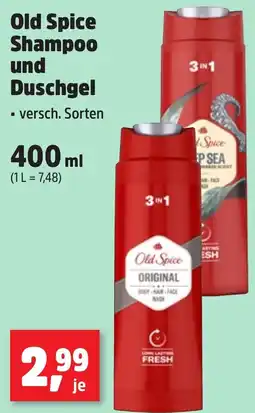 Thomas Philipps Old Spice Shampoo und Duschgel aanbieding