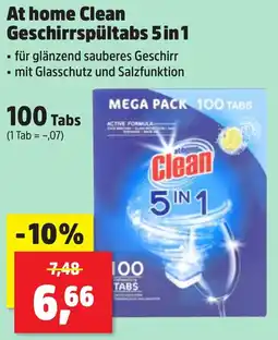 Thomas Philipps At home Clean Geschirrspültabs 5 in 1 aanbieding