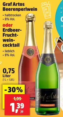 Thomas Philipps Graf Artos Beerenperlwein oder Erdbeer Fruchtwein Cocktail aanbieding