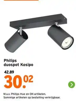 GAMMA Philips duospot Kosipo aanbieding