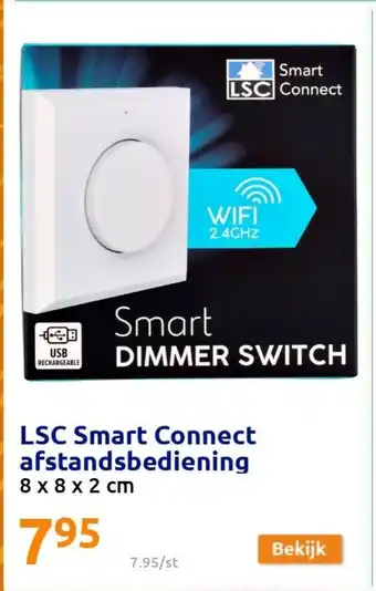 Action LSC Smart connect afsrandsbediening 8 x 8 x 2cm aanbieding