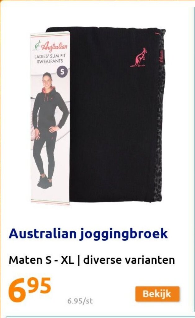 Action Australian joggingbroek aanbieding