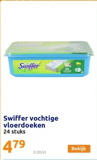 Action Swiffer vochtige vloerdoeken aanbieding