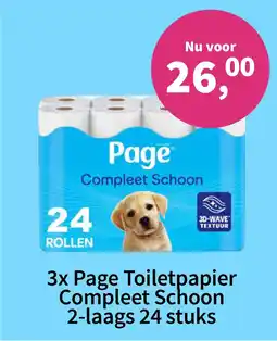 Plein.nl 3x Page Toiletpapier Compleet Schoon 2-laags 24 stuks aanbieding